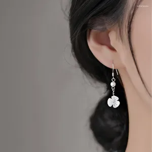 Stud Earrings 925 Sterling Silver Flower For Women's Light Luxury And Small Design Sensory Earhook Style Summer 2024