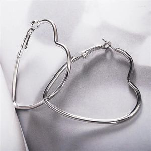 Ohrstecker, Liebes-Herzform-Ohrringe, trendige koreanische elegante Tropfen-Ohrringe, modische einfache Pendientes