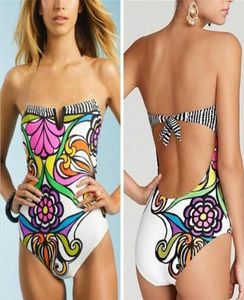 Women Designer Bikini Swimodwear One Piece Sexy Print Swimsut Nowy moda kostium kąpielowa na plażowe odzież dla kobiet5816318