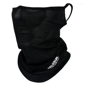 Bandanas Silk Ribolling Bandana Mesh Cover Half Mask Hang-Ear Seck Gaiter Cool Tube Scarf Sport