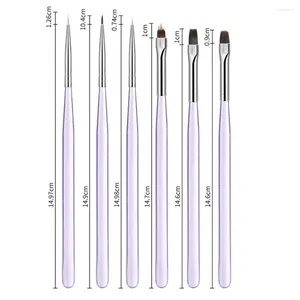 Nail Art Kits Smooth Line Drawing Pen Tragbarer Manikürepinsel Pull Smudge Professionelles Werkzeug Umweltfreundlich