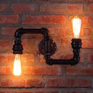 Wall Lamp American Creative Lamps Retro Loft Water Pipe Lights Bar Cafe Restaurant Pub Club Hall Aisle Industry Wind Stair Sconce 2659