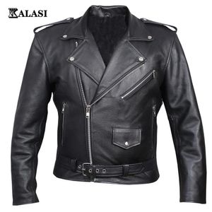 Läderjacka Slim Fit Stand Collar Pu Jacket Male Anti-Wind Motorcykel Lapel Diagonal dragkedja Jackor Män 240228