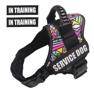 Pet-k9 Dog Harness Service Dog Vest No-Pull Reflective Breseable調整可能なペットベストハーネス屋外ウォークトレーニング201126254i