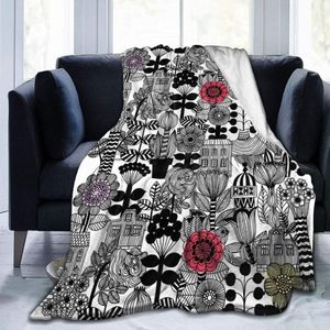 Filtar kastar filt flanell super mjuk fleece sängäcke heminredning hela säsongen för säng soffan vardagsrum marimekko pieceblankets284s