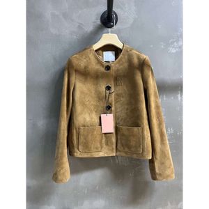 24ss Primavera Autunno Designer Giacca Donna Giacche Double face Cashmere Confortevole Moda Casual Cappotto corto Lusso di alta qualità