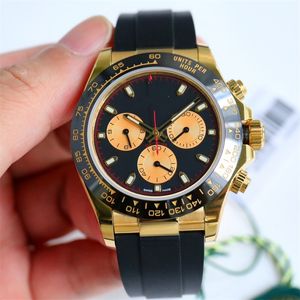 Motre be Luxe Luxury Watch Wristwatch 40mm 7750 Chronograph Mechanical Movement 18K 904L Steel Case Men Watches Designer Watch