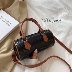 Designer bag fashion shoulder Square bag Chain decoration color round Barrel design women handbag