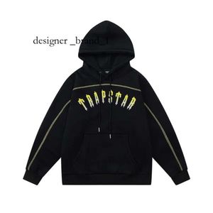 Trapstar Hoodie Men Bluet Tracksuit marka list drukowana odzież sportowa mężczyźni ciepłe bluzy bluzy designerskie z kapturem Wysokiej jakości luksusowa marka Trapstar 7034