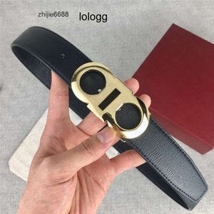 Smooth FeRAgAmOs Mens Buckle Belts and Designer Cowhide Brown Belt Gold Fashion Silver Width 3.5CM Black Man Option Womens Textured X0L9