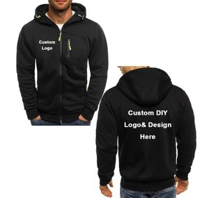 Nuovo arrivo personalizzato fai da te logo testo immagine cappotto sportivo con cappuccio moda uomo freddo giacca con cerniera costume Y2005194295707