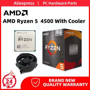 AMD Ryzen 5 4500 с кулером Wraith Stealth Процессор R5 серии 4000, 6-ядерный процессор 3,6 ГГц, 12 потоков, 65 Вт, сокет AM4, в упаковке