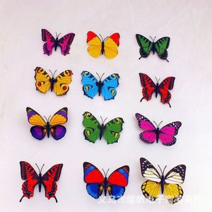 2015 Fridge Magnets 100 Pcs Small Size Colorful Three-dimensional Simulation Butterfly Magnet Fridge Home Decoration 191j