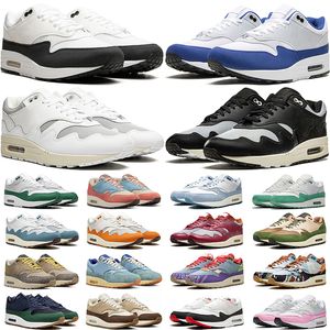 nike air max 1 airmax 1 men women 1 running shoes Patta Waves 1s White Black Noise Aqua Maroon Patch University Red Blue Sean Wotherspoon mens trainers sport sneakers