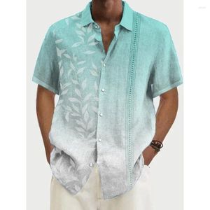 Mäns casual skjortor strandkläder för t-shirt snabb torr hawaiisk skjorta och shorts sätta män modekläder tryckkläder sommar