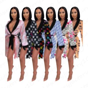 Mix 8 Styles Women Silk Robes Night Club Bath Robe Designer Sleeping Robe Jumpsuit Ready to Ship