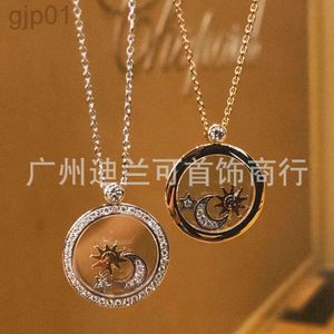 Desginer chopard jewelry Xiao Family Necklace New Product Sun Moon Stars Chopin Necklace Full of Diamonds Stars Moon and Collar Chain for Women