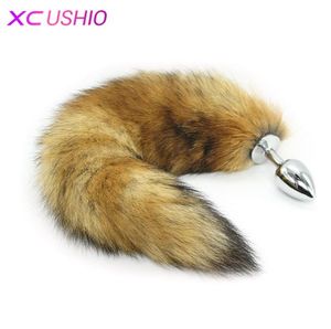 Metal Anal Plug Fox Tail Anal Sex Toys Anal Masturbator Animal Role Play Butt Plug Erotic Adult Products Sex Toys For Woman 07016877478