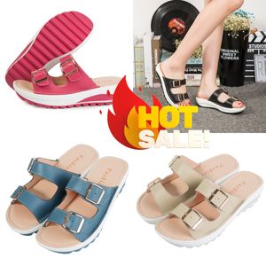 Gai Designer Slipper Slides Moda Macaron Sandals Ladies Summer Praia Flipes Flippers Tamanho da sandália 35-42