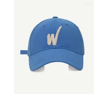 Unisex Man Women Ball Caps Summer Cotton Letter W Baseball Cap Регулируем