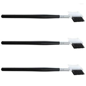 Makeup Brushes Women Double-Sides Brow Comb Eyebrow Brush Wood Holder Make-Up Cosmetic Tool 3Pcs Black Drop Delivery Health Beauty Too Otdks