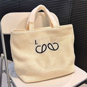 Straw torebka torebki plażowe kobieta designerka torba luksusowa szydełka torba mody mody podróży torebki haftowe litery 3 kolorowy top