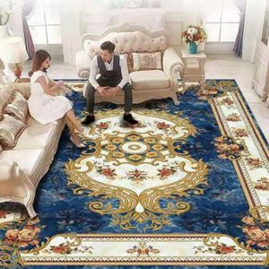 카펫 고급 유럽 스타일 거실 침실 지역 깔개 고급 홈 장식 카펫 엘 복도 큰 바닥 매트 rug207m