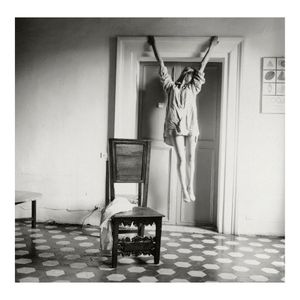 Francesca Woodman Sem título Roma Itália 1977 Pintura Cartaz Impressão Decoração de casa Emoldurado ou sem moldura Popaper Material312U