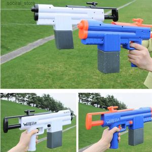 Arma brinquedos novas crianças poderosa grande capacidade pistola de água brinquedos elétrica inteligente ao ar livre pistola de água brinquedos verão praia piscina jogos l240311