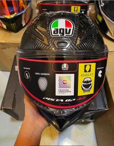 オートバイヘルメットFLフェイスオープンオートバイヘルメットイタリアAGVピスタGP RR ROSSIカーボンファイバー競馬場