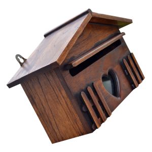 Taschen Holz Mailbox im Freien wasserdichte Vorschlag für Box Briefumschläge Post Box für Home School Office Company 10 x 31 x 185