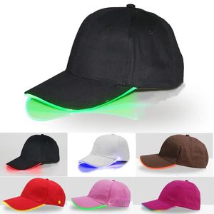 Mężczyźni Kobiety LED HATS GLOW Baseball Caps do pieszych biegów jogging sporty na świeżym powietrzu Śliczne zabawne impreza Cosplay Cosplay Y2K 240227