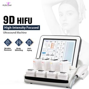 La più recente macchina per il trattamento ad ultrasuoni focalizzati ad alta intensità della Corea Hifu Macchina per il sollevamento della pelle Attrezzatura per la bellezza per uomini Donne Rafforzamento del viso Riduzione dell'acne