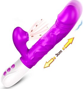 Dildo Vibratör Kadın için İtme Emme Titreşimli Isı Up Vibratör Gspot Klitoris Stimülasyonu Dildos Vücut Masajı Seks Toysp084227331