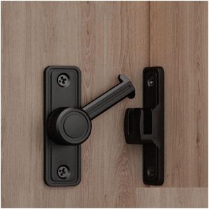 Fechaduras de porta Trava de porta de celeiro Trava de 90 ou 180 graus Slide Home Security para banheiro Garagem Quarto Armário Durável Zinco Drop Delivery Ho Dhrbd