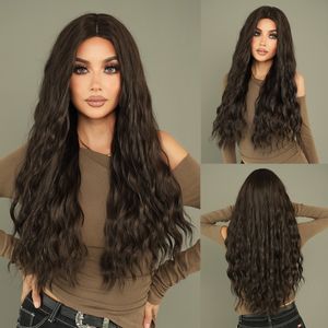 Wholesale wool curly Hair Black blonde Wigs 72cm long hair female large wave in water ripple fast shipping