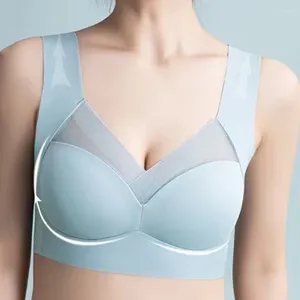 I reggiseni di grandi dimensioni mostrano piccoli supporti dimagranti e un sonno confortevole. Biancheria intima senza cuciture da donna senza reggiseno con anello in acciaio VIP