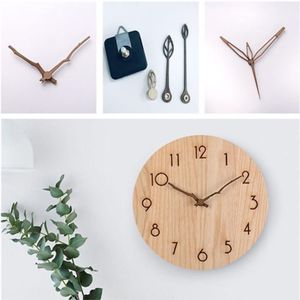 10Sets trähänder Sun Quartz Wall Clock 28mm Spindle Movement Mechanism With Hook Part DIY Reparation Kit Accessories1323y