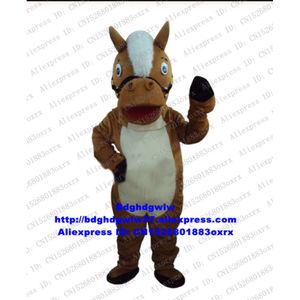 Costumi della mascotte Costume della mascotte del cavallo marrone Costume adulto del personaggio dei cartoni animati Vestito Attività su larga scala Carino adorabile CX4044 Spedizione gratuita