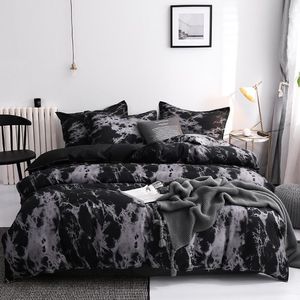 Three Piece Fashion Bedding Sets Printed King Queen Size Luxury Quilt Cover Pillow Case Duvet Brand Bed Comforters Set High Qualit251K