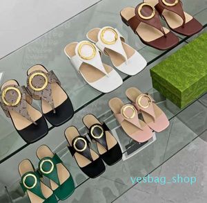 أزياء Slipper Sandal Slides Classic Women Sandals Square Toe Top Top Luxurys Women Women Summer Flops Big Lip-Lip with Flops Slippers