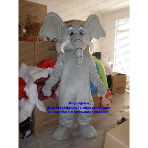 Kostiumy maskotki Gray Elephant Elephish Adult Cartoon Cartoon Stroit Cuit Firma Celebration Costume ubrany jako maskotka ZX906