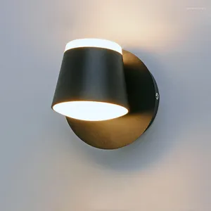 Lampada da parete per interni 8W Plafoniere a led Stile moderno Rotazione Doppia testa Casa Camera da letto Comodino Soggiorno Lettura