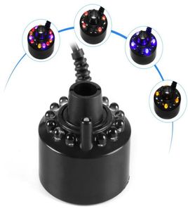 Air Refresh Ultrasonic Mist Maker Fogger Water Fountain Pond Humidifier Moisturizer med 12 LEDS5359152