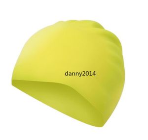 seamless Rubber swim hat premium waterproof latex swImming cap for long hair 100 silicone solid color adult kids water floats ear4501728