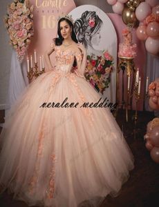 Sweet 16 Abiti Quinceanera con spalle scoperte Abito da ballo increspato Sweet 15 Dress Abiti da ballo vestido de 15 anos quinceaneras9539591