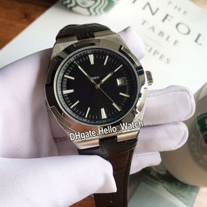 Especial novo no exterior 4500v 110a 4500v mostrador preto automático relógio masculino caixa de aço pulseira de couro preto esporte senhores relógios hel264p