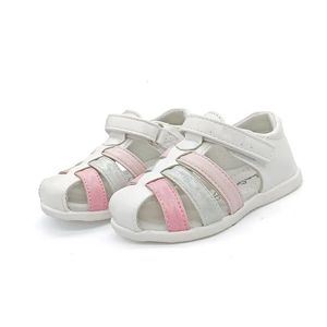 Superkvalitet Vit ortopediska barnskor Girl Arch Support Children SandalSinner äkta läder 240301