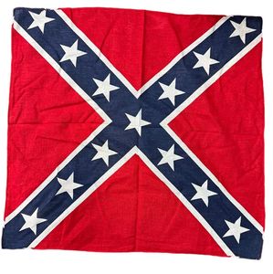 Home Event Party Favor 55 *55 cm Confederate Rebel Flag Bandanas Flags Print Bandana för vuxna USA: s stjärnflaggor Pannband Två sidor tryckta LT820