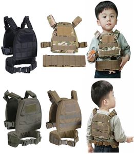Outdoor Sports Tactical Molle Childr Vest Outdoor Camouflage Body Armor Combat Assault Waistcoat NO060258134798